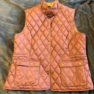 Eddie Bauer goose down quilted vest women’s extra large, dusky purple